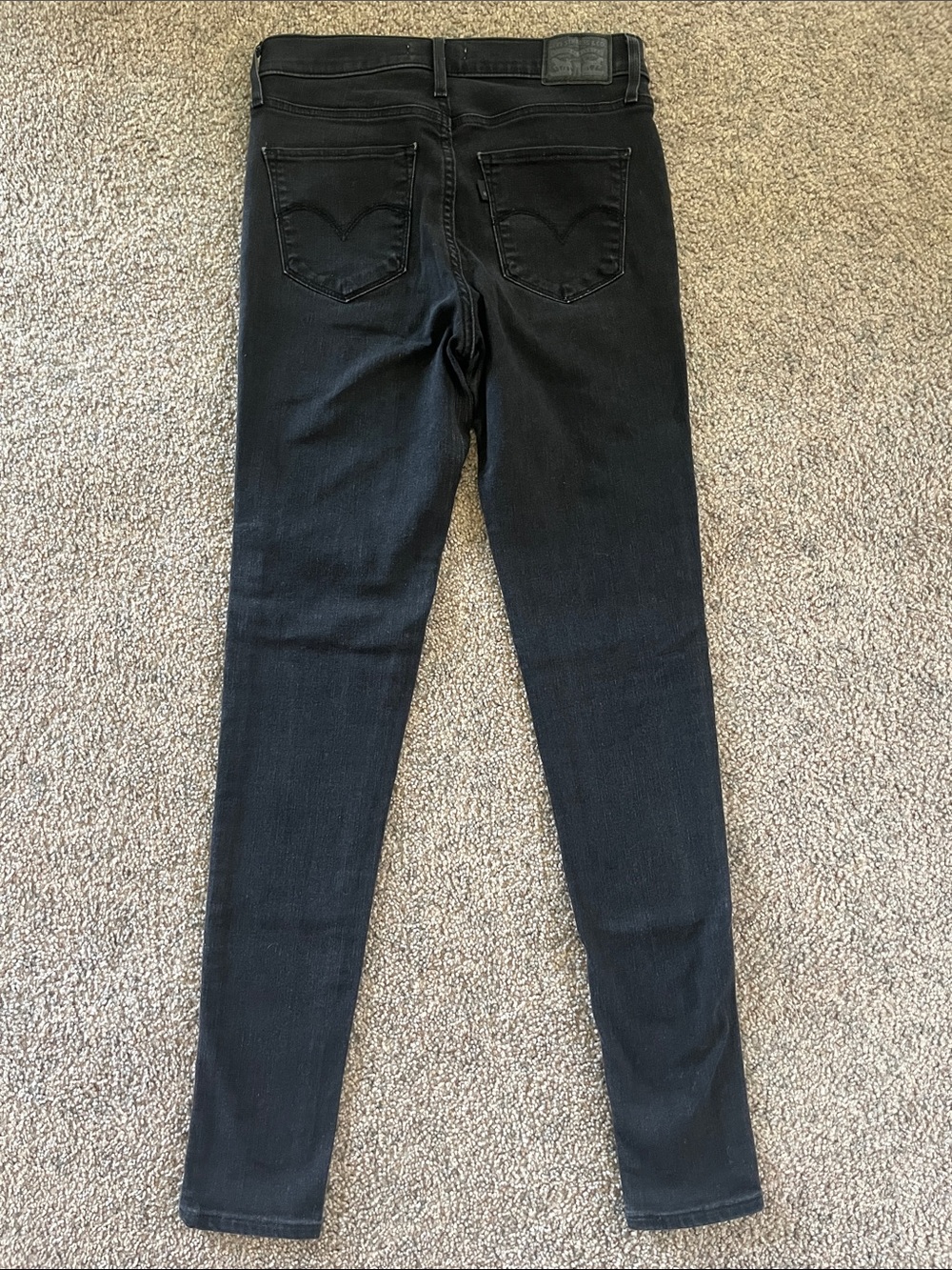 Levi's Black 720 High Rise Super Skinny Jeans Size 27